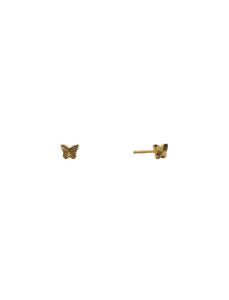 BOUCLES D'OREILLES OR 9 KT - PAPILLON