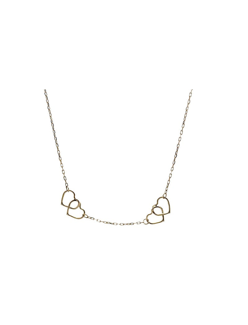 COLLIER OR 9 CARATS - COEUR