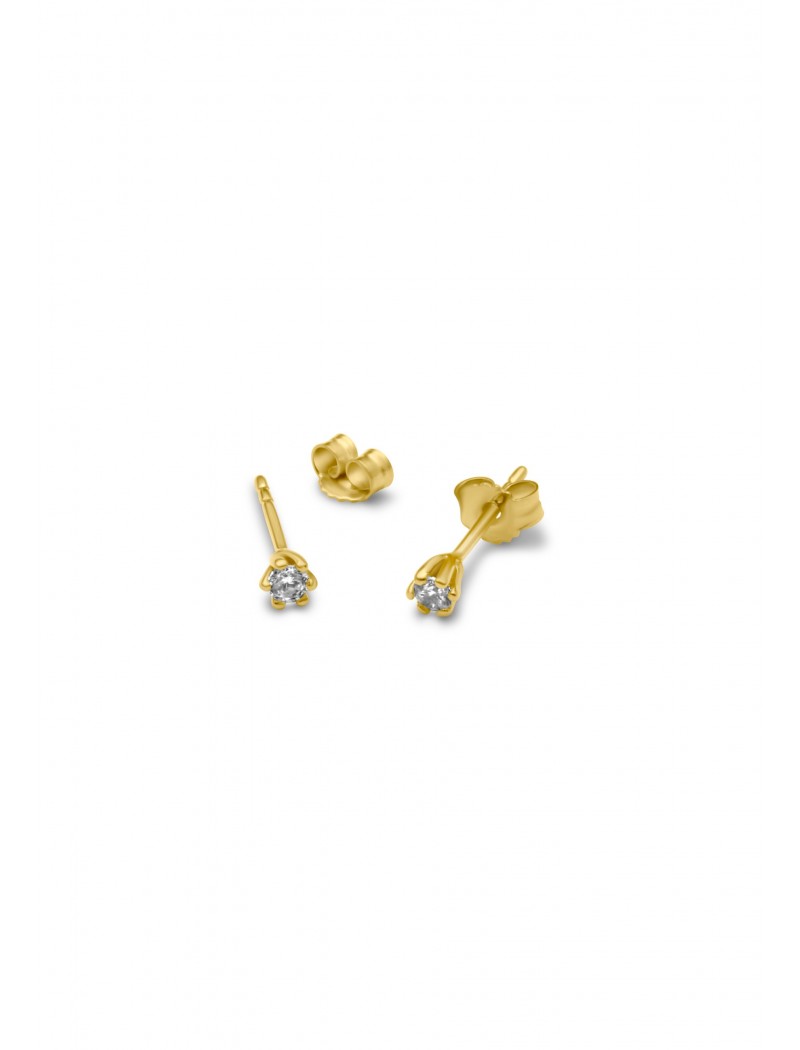 BOUCLES D'OREILLES ZIRCONIA 6 GRIFFES