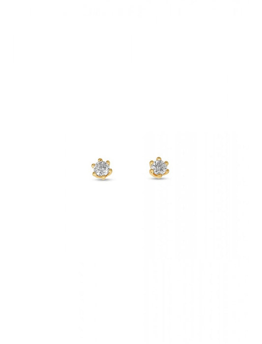 BOUCLES D'OREILLES ZIRCONIA 6 GRIFFES