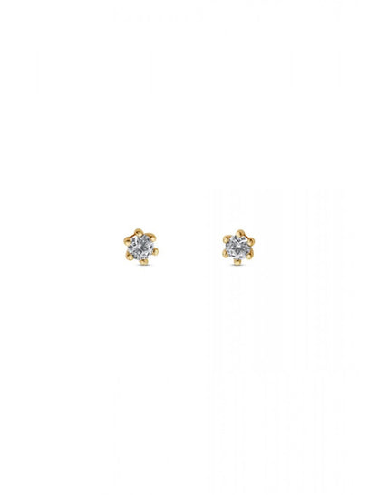 BOUCLES D'OREILLES ZIRCONIA 6 GRIFFES