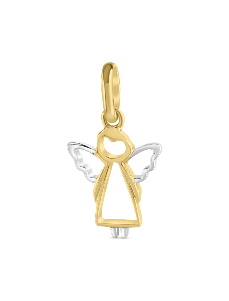 PENDENTIF OR 9 KT - BICOLORE - ANGE