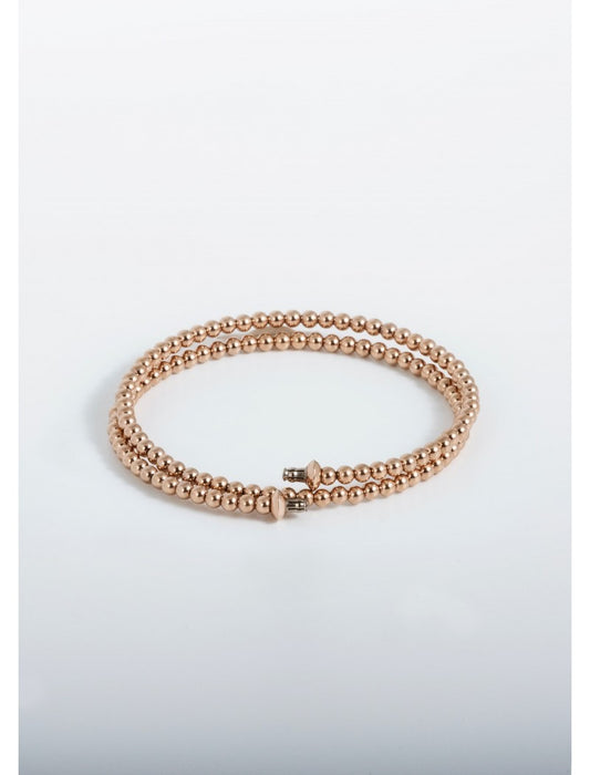 BRACELET LILIFLO TANGO DOUBLE ACIER ROSE XS - MOINS DE 15 CM