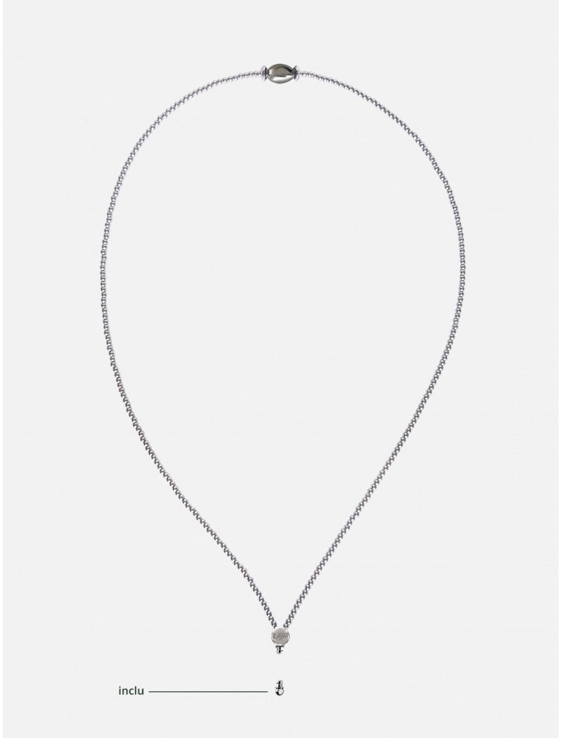 COLLIER LILIFLO MILONGA ACIER S - 42 CM