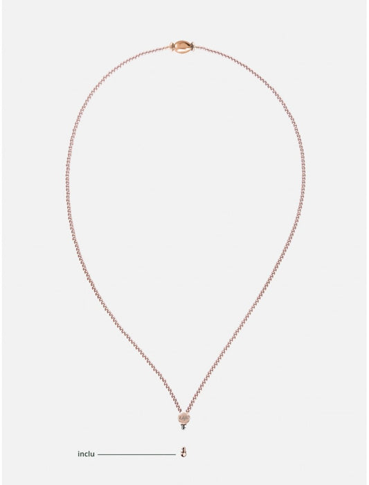 COLLIER MILONGA ACIER ROSE