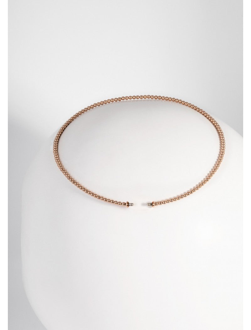 COLLIER LILIFLO TANGO ACIER ROSE S - 38 CM