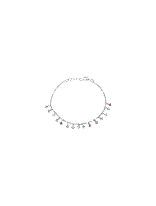 BRACELET ARGENT RHODIE - ZIRCONIA MULTI