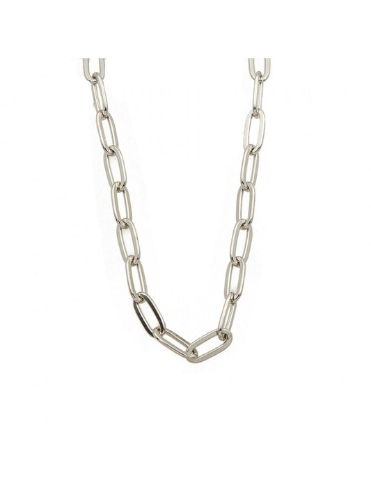COLLIER ARGENT RHODIE - 42+3 CM
