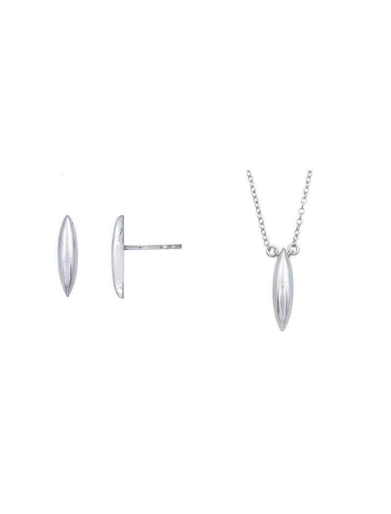 PARURE ARGENT RHODIE