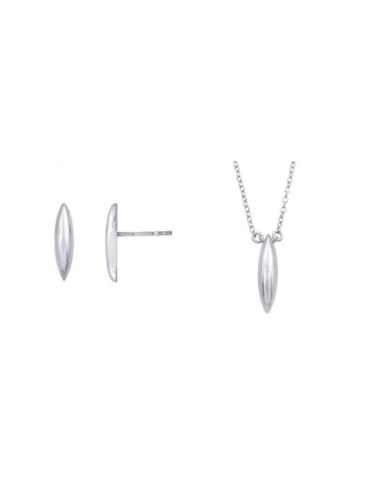 PARURE ARGENT RHODIE