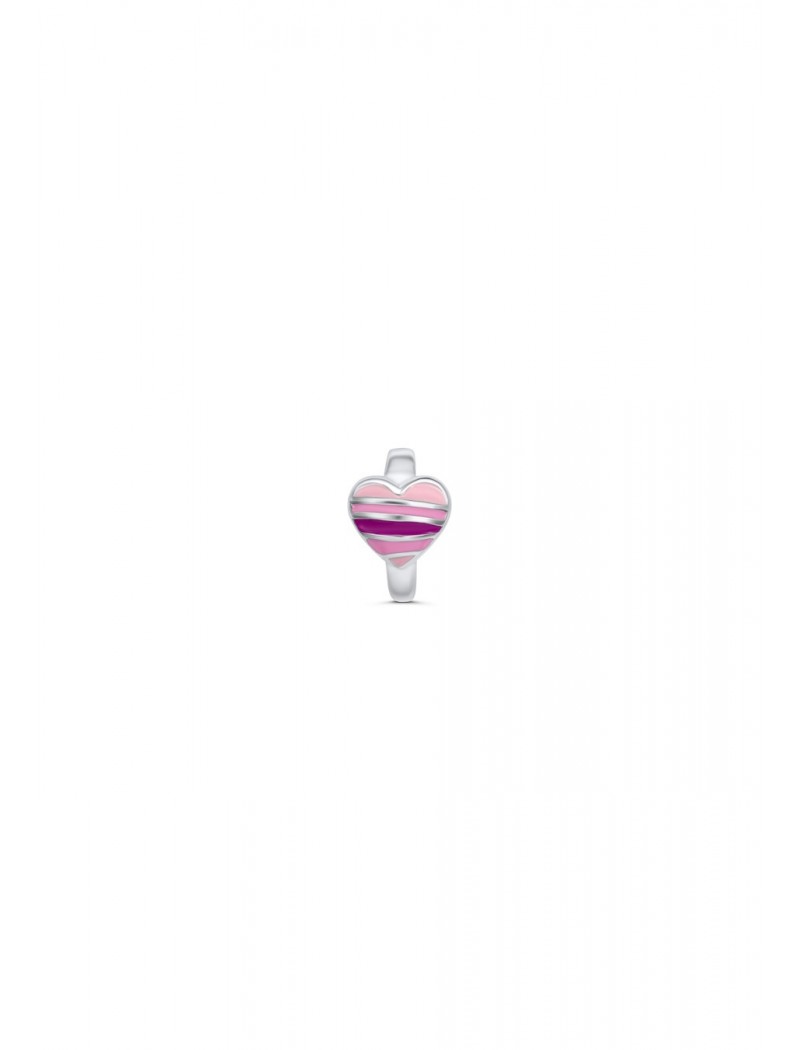 COEUR LAQUE ROSE 11 MM