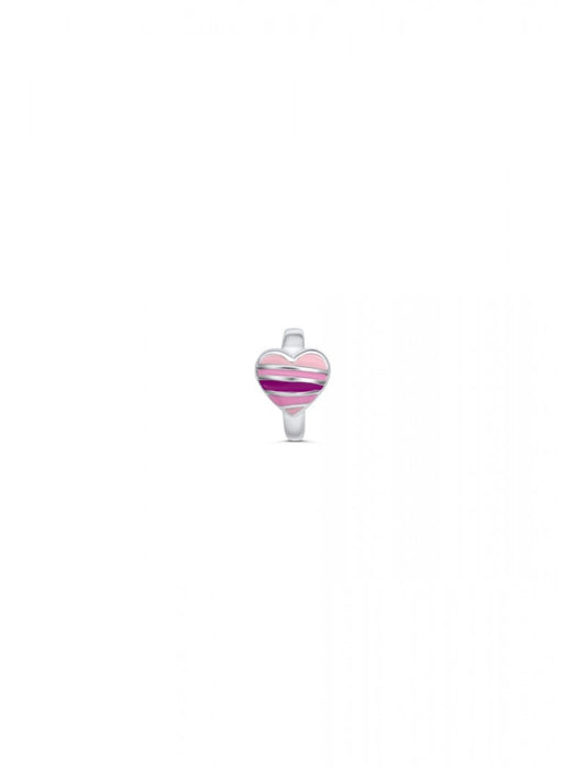 COEUR LAQUE ROSE 11 MM