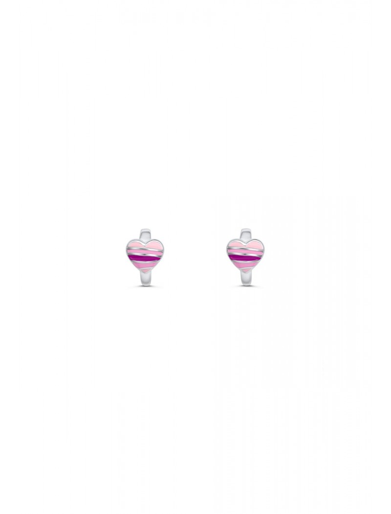 COEUR LAQUE ROSE 11 MM