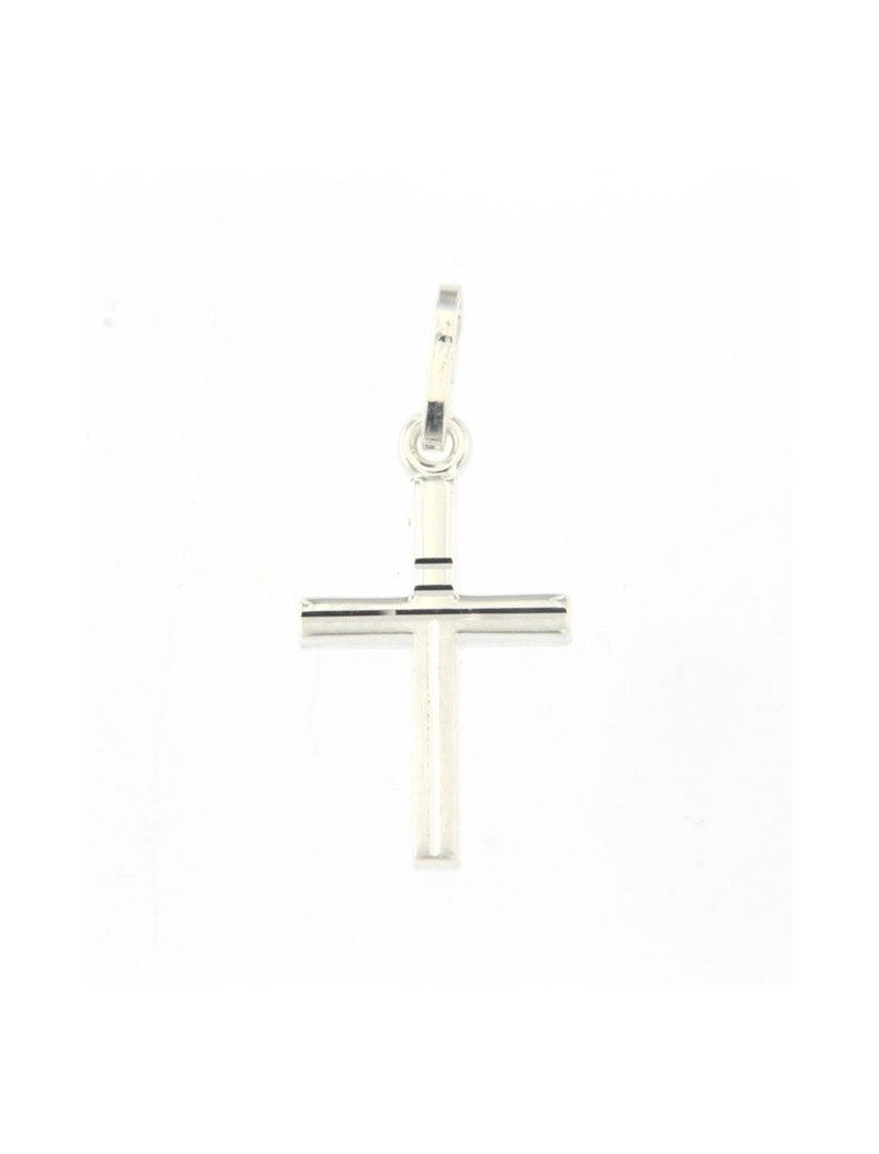 PENDENTIF ARGENT RHODIE - CROIX DIAMANTE