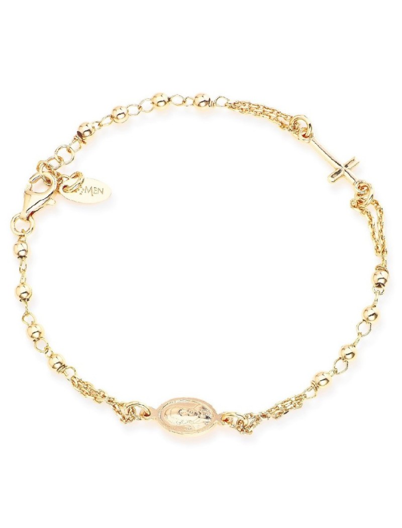 Bracelet en argent massif - Doré