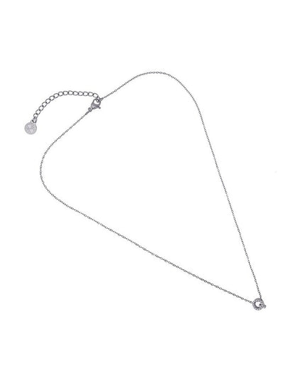 COLLIER EMILIA  - ZIRCONIA - LETTRE Q - 38+5 CM