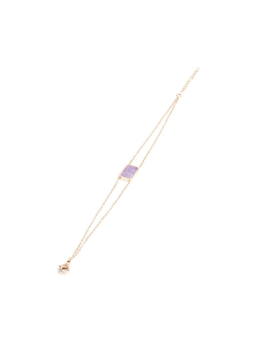 BRACELET - PIERRE NATURELLE LEPIDOLITE