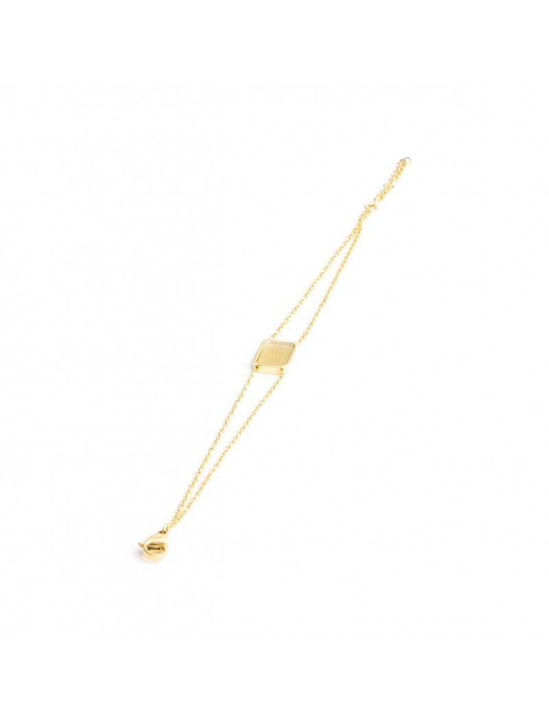 BRACELET DIDYMA - PIERRE NATURELLE AVENTURINE VERTE - 16+3 CM