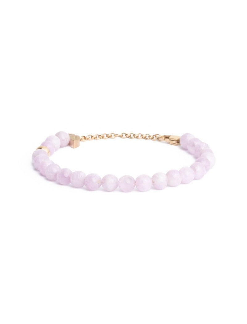 BRACELET DIDYMA - PIERRE NATURELLE KUNZITE - 16+2+2 CM