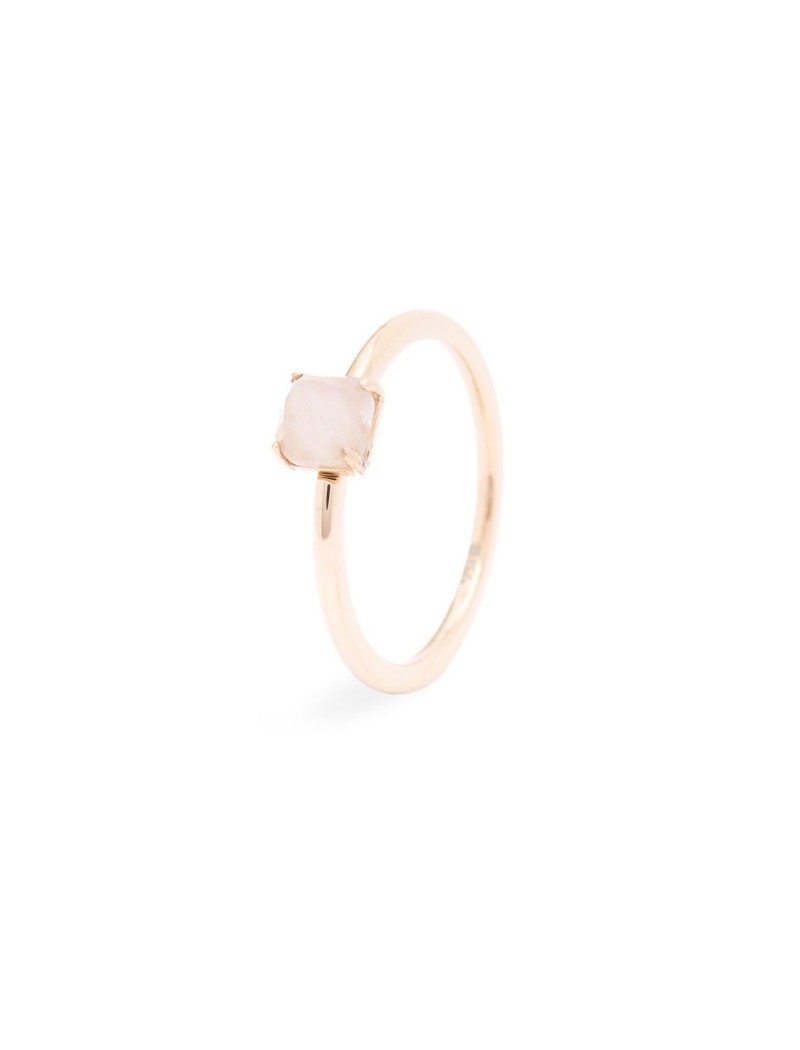 BAGUE - PIERRE NATURELLE QUARTZ ROSE
