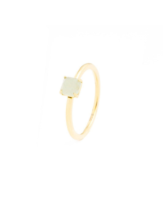 BAGUE - PIERRE NATURELLE AVENTURINE VERTE