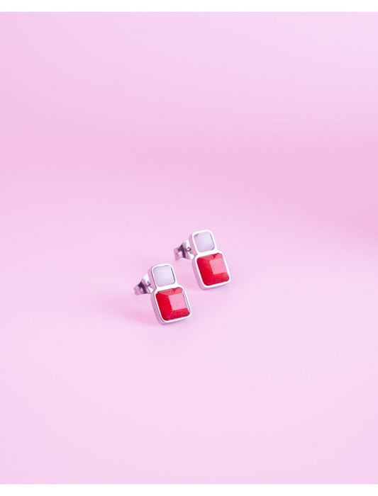 BOUCLES D'OREILLES - PIERRE NATURELLE PIERRE DE SOLEIL