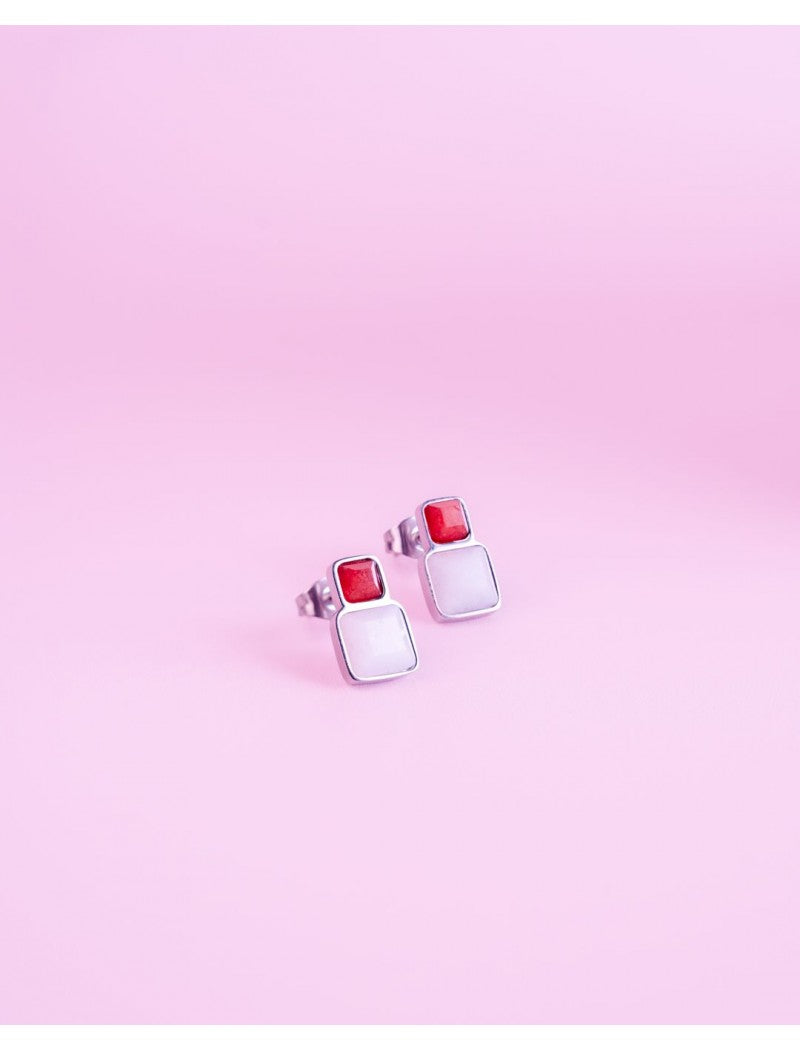 BOUCLES D'OREILLES - PIERRE NATURELLE PIERRE DE SOLEIL