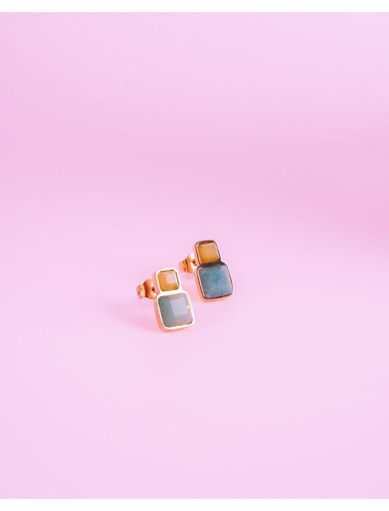 BOUCLES D'OREILLES - PIERRE NATURELLE AVENTURINE