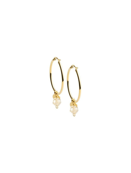BOUCLES D'OREILLES DIDYMA - PIERRE NATURELLE CITRINE