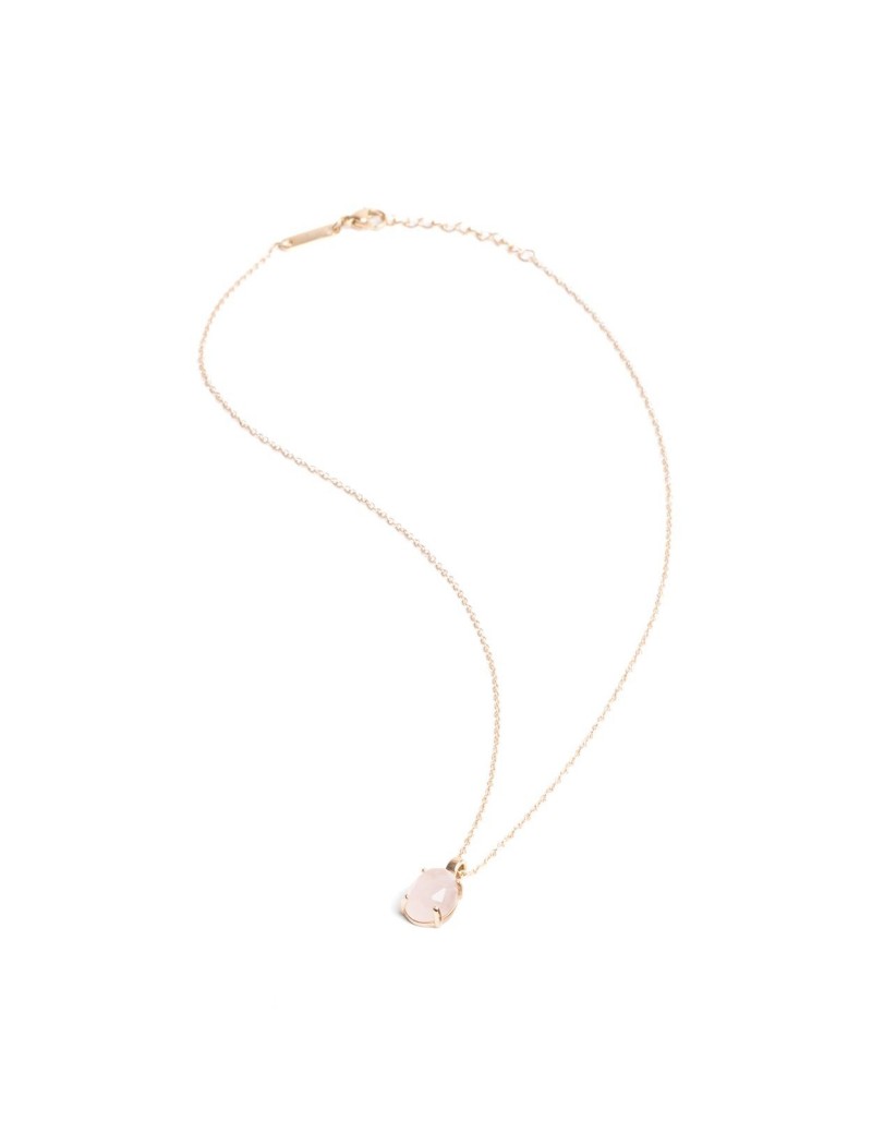COLLIER - PIERRE NATURELLE QUARTZ ROSE