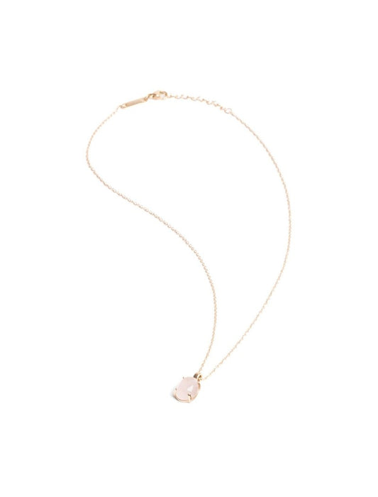 COLLIER - PIERRE NATURELLE QUARTZ ROSE