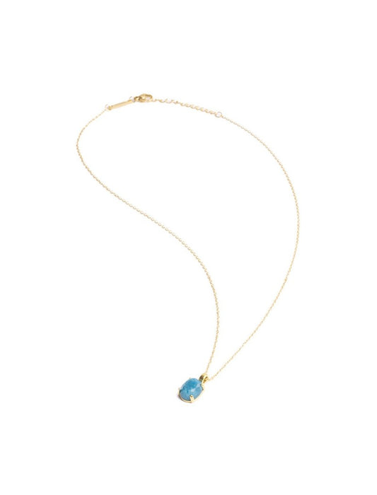 COLLIER DIDYMA - PIERRE NATURELLE CRISTAL - 42+3 CM