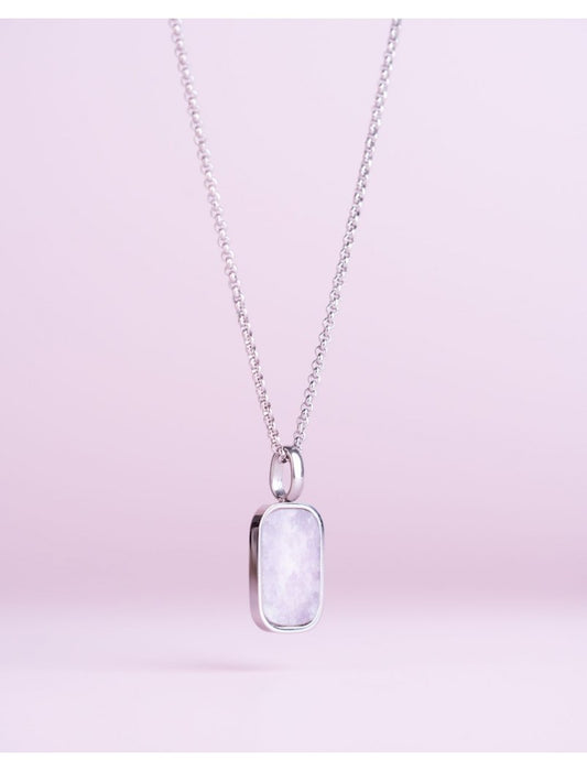 COLLIER - PIERRE NATURELLE LEPIDOLITE