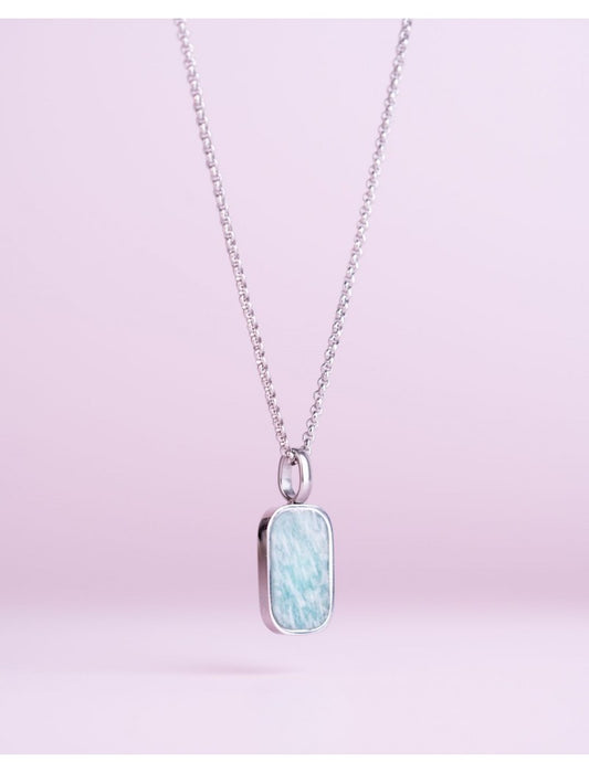 COLLIER - PIERRE NATURELLE AMAZONITE