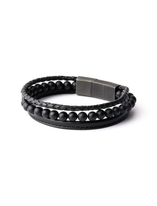 BRACELET GEMINI - PIERRE NATURELLE AGATE - 21+1 CM