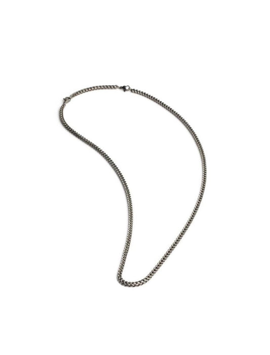 COLLIER GEMINI - ACIER NOIR - 55+10 CM