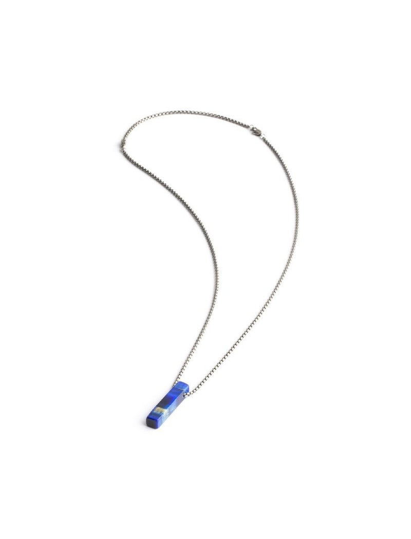 COLLIER GEMINI - PIERRE NATURELLE OEIL DE TIGRE - 47+10 CM