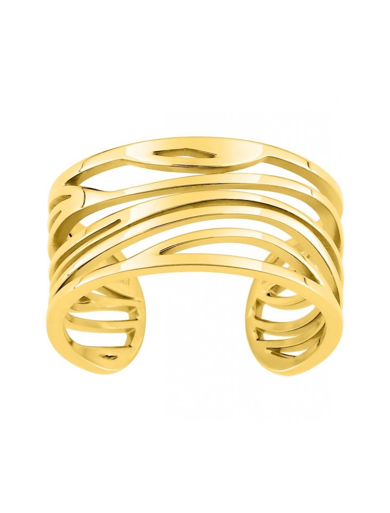 BAGUE - ACIER DORE - AJUSTABLE