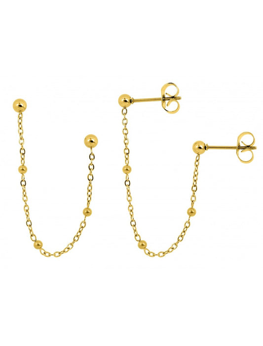 BOUCLES D'OREILLES - EARCUFF DORE