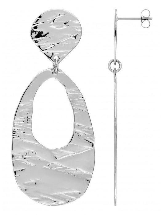 BOUCLES D'OREILLES - ACIER - PENDANTE