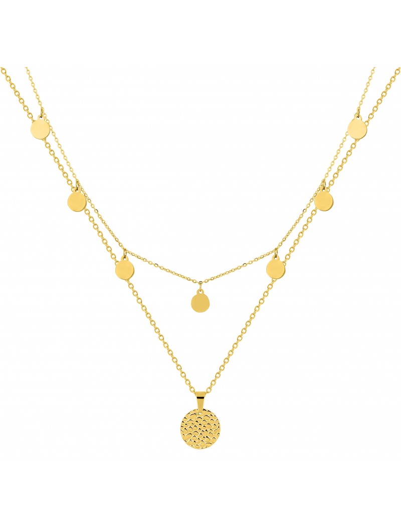 COLLIER - ACIER DORE