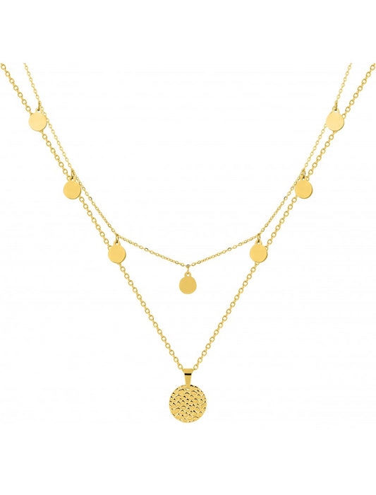 COLLIER - ACIER DORE
