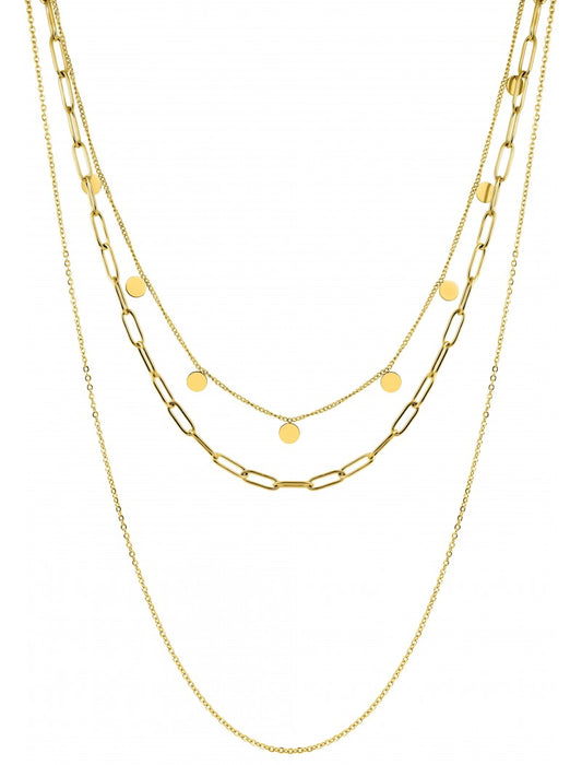 COLLIER - ACIER DORE