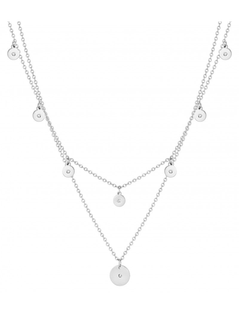 COLLIER - ACIER - ZIRCONIA