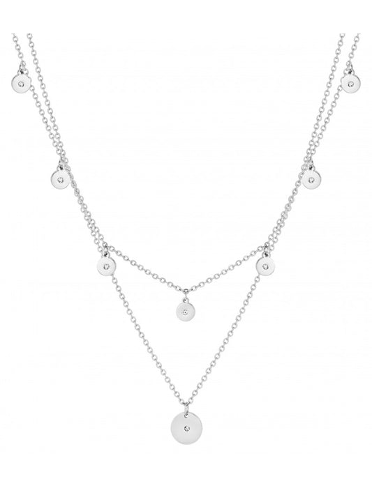 COLLIER - ACIER - ZIRCONIA