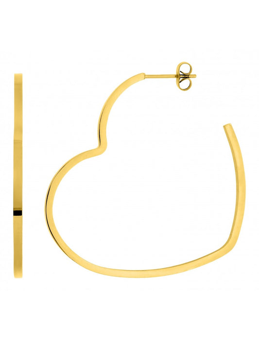 CREOLES - ACIER DORE - COEUR