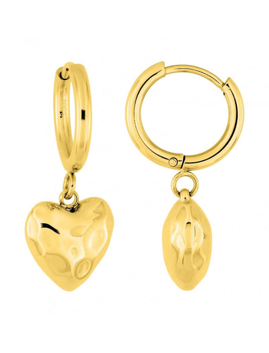 CREOLES - ACIER DORE - COEUR