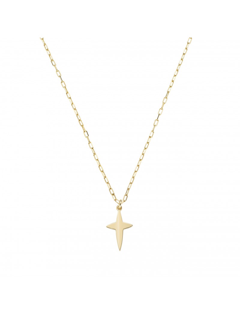 Collier en argent massif - Doré