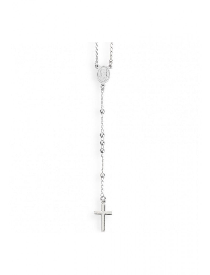 Collier en argent massif - Rhodié