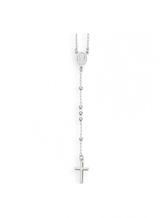 Collier en argent massif - Rhodié